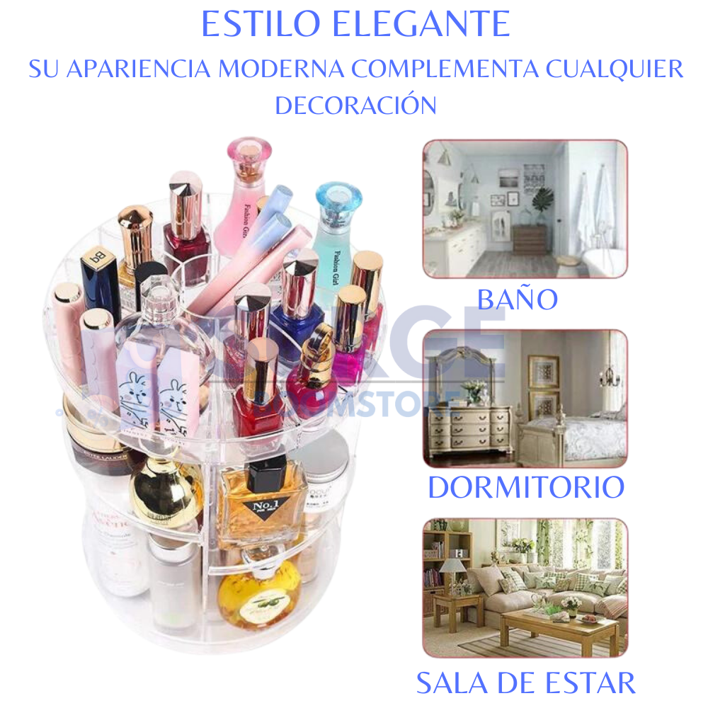 GLAMSPIN 360 ORGANIZERM™ -ORGANIZADOR DE MAQUILLAJE 360